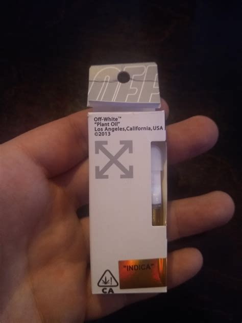 off white plant oil cartridges fake